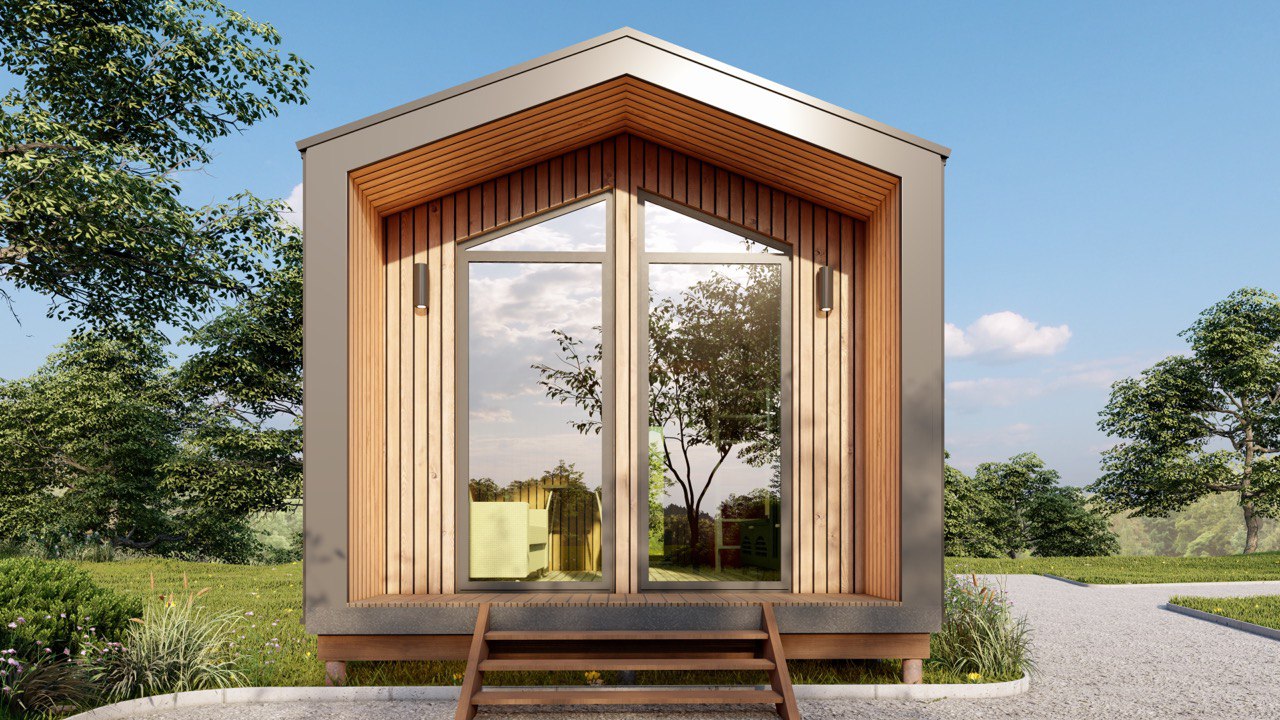  Tiny House - Modulair Huis - Сontainerhuis - Mini Huis, Prefab Huis - 28 m² - Energiezuinig - SIP-Model