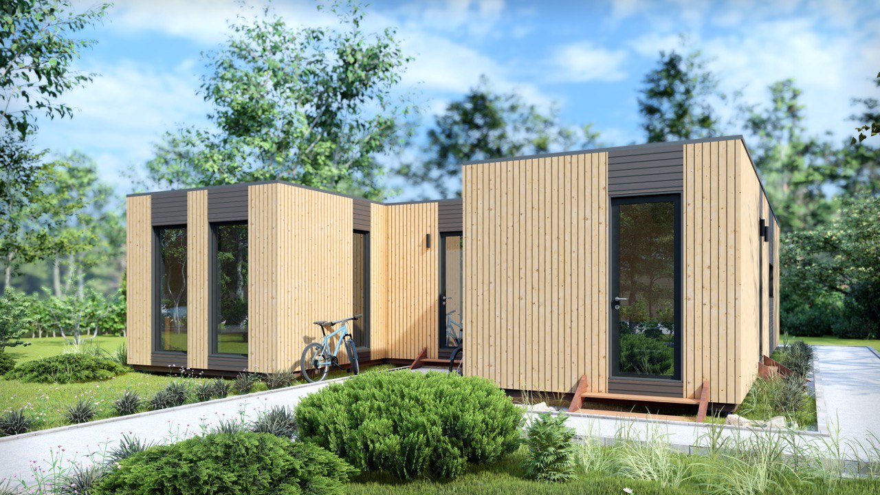  Tiny House - Modulair Huis - Сontainerhuis - Mini Huis, Prefab Huis - 88,6 m² - Energiezuinig - SIP-Model