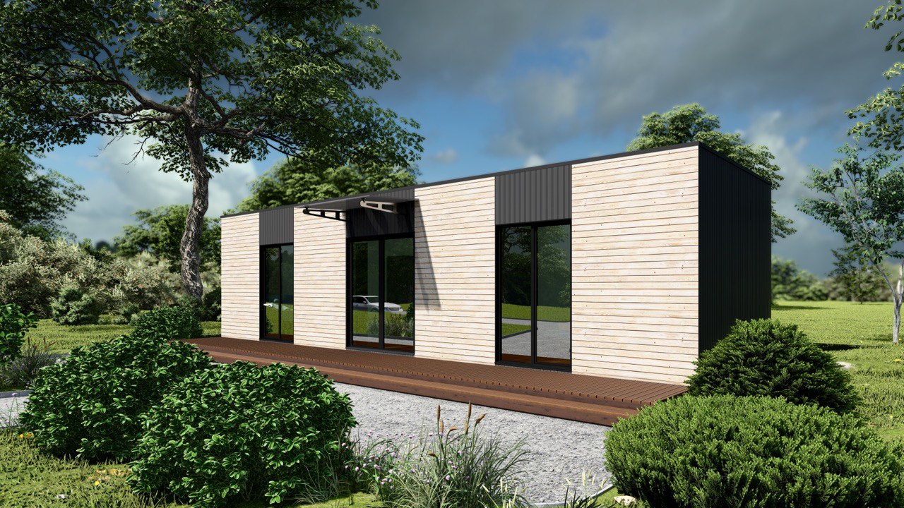 Tiny House - Modulair Huis - Сontainerhuis - Mini Huis, Prefab Huis - 39 m² - Energiezuinig - SIP-Model