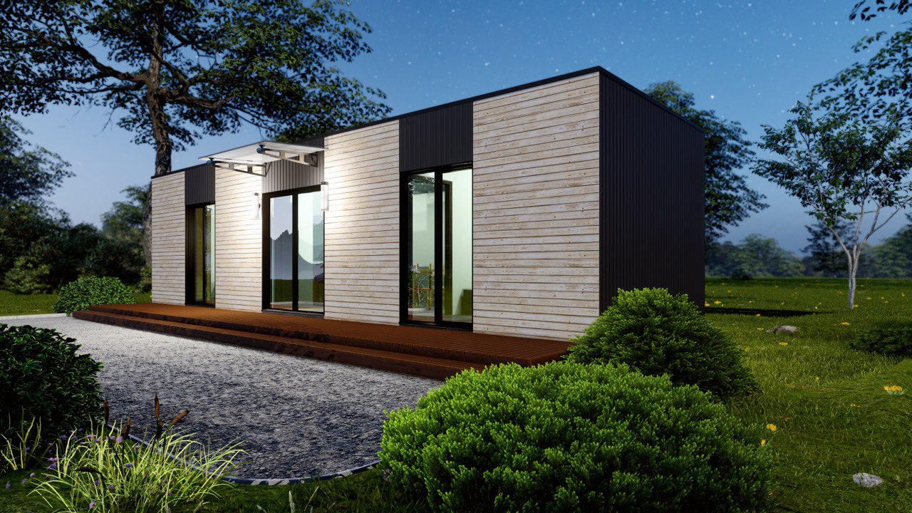 Tiny House - Modulair Huis - Сontainerhuis - Mini Huis, Prefab Huis - 39 m² - Energiezuinig - SIP-Model