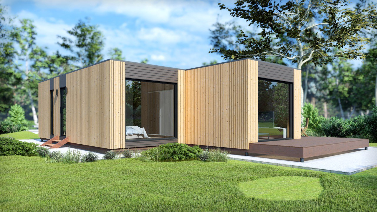 Tiny House - Modulair Huis - Сontainerhuis - Mini Huis, Prefab Huis - 69,36 m² - Energiezuinig - SIP-Model Tiny House - Modulair Huis - Сontainerhuis - Mini Huis, Prefab Huis - 69,36 m² - Energiezuinig - SIP-Model