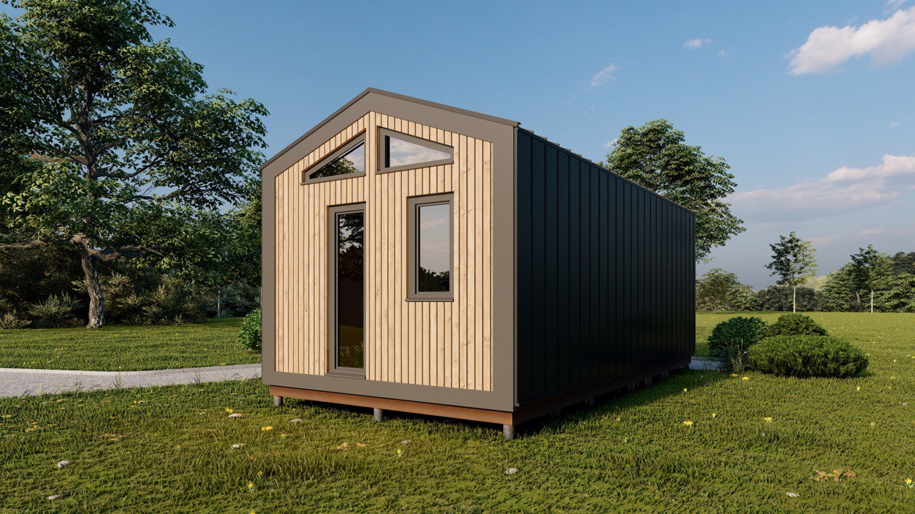 Tiny House - Modulair Huis - Сontainerhuis - Mini Huis, Prefab Huis - 28 m² - Energiezuinig - SIP-Model Tiny House - Modulair Huis - Сontainerhuis - Mini Huis, Prefab Huis - 28 m² - Energiezuinig - SIP-Model