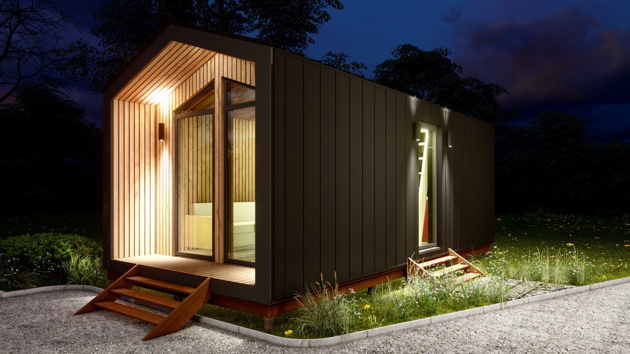 Tiny House - Modulair Huis - Сontainerhuis - Mini Huis, Prefab Huis - 28 m² - Energiezuinig - SIP-Model Tiny House - Modulair Huis - Сontainerhuis - Mini Huis, Prefab Huis - 28 m² - Energiezuinig - SIP-Model