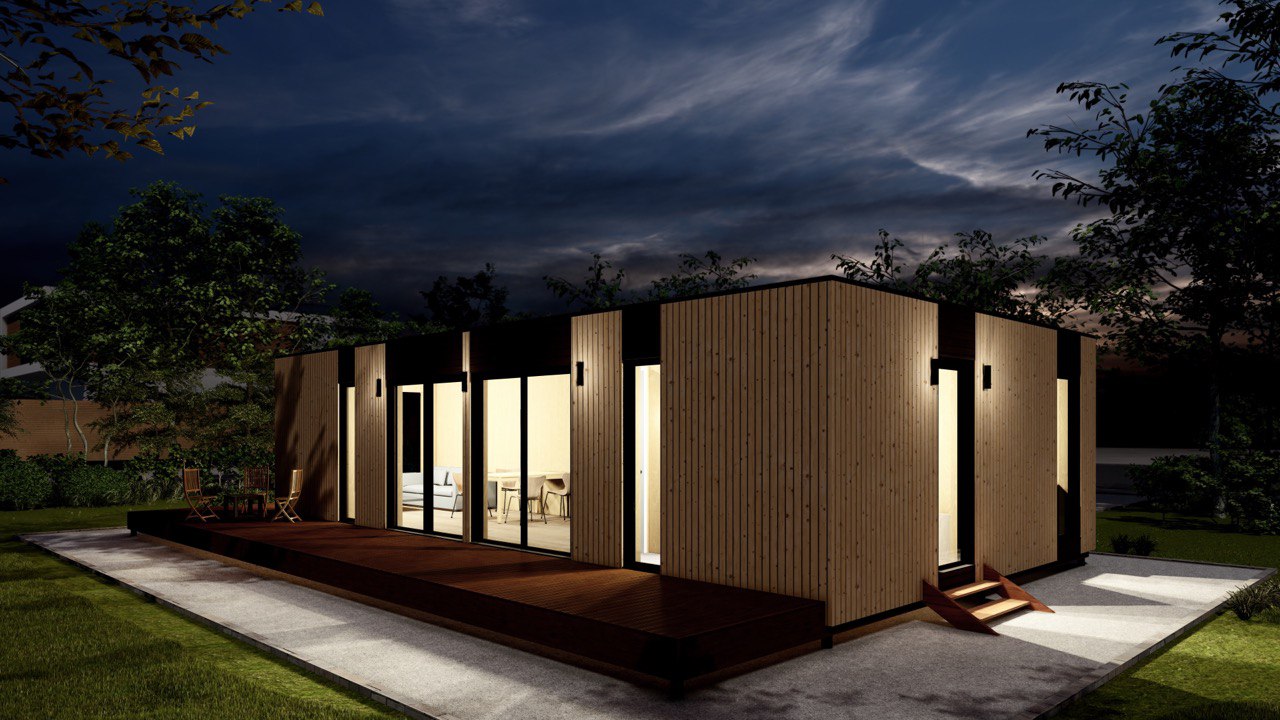 Tiny House - Modulair Huis - Сontainerhuis - Mini Huis, Prefab Huis - 69,36 m² - Energiezuinig - SIP-Model Tiny House - Modulair Huis - Сontainerhuis - Mini Huis, Prefab Huis - 69,36 m² - Energiezuinig - SIP-Model