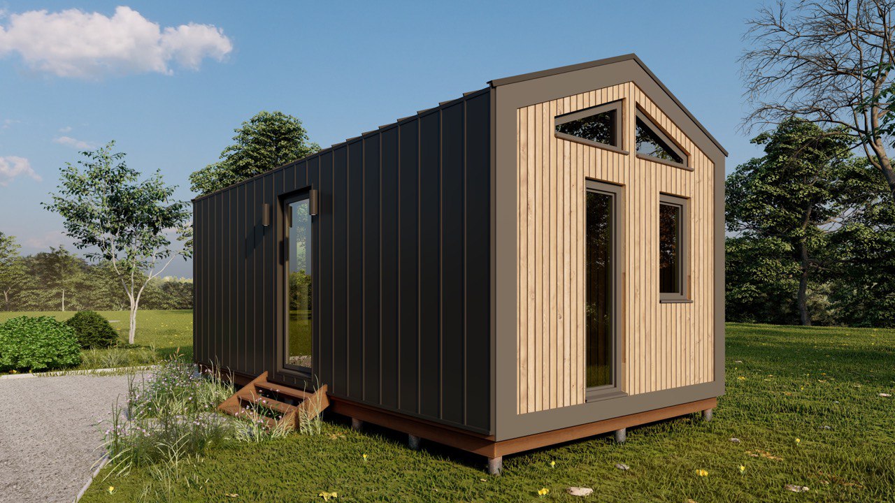 Tiny House - Modulair Huis - Сontainerhuis - Mini Huis, Prefab Huis - 28 m² - Energiezuinig - SIP-Model Tiny House - Modulair Huis - Сontainerhuis - Mini Huis, Prefab Huis - 28 m² - Energiezuinig - SIP-Model