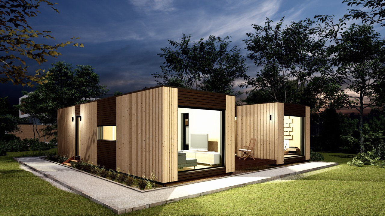  Tiny House - Modulair Huis - Сontainerhuis - Mini Huis, Prefab Huis - 88,6 m² - Energiezuinig - SIP-Model