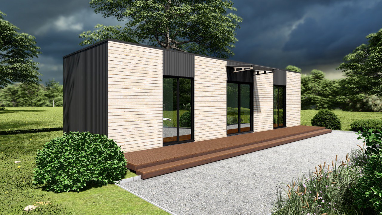 Tiny House - Modulair Huis - Сontainerhuis - Mini Huis, Prefab Huis - 39 m² - Energiezuinig - SIP-Model
