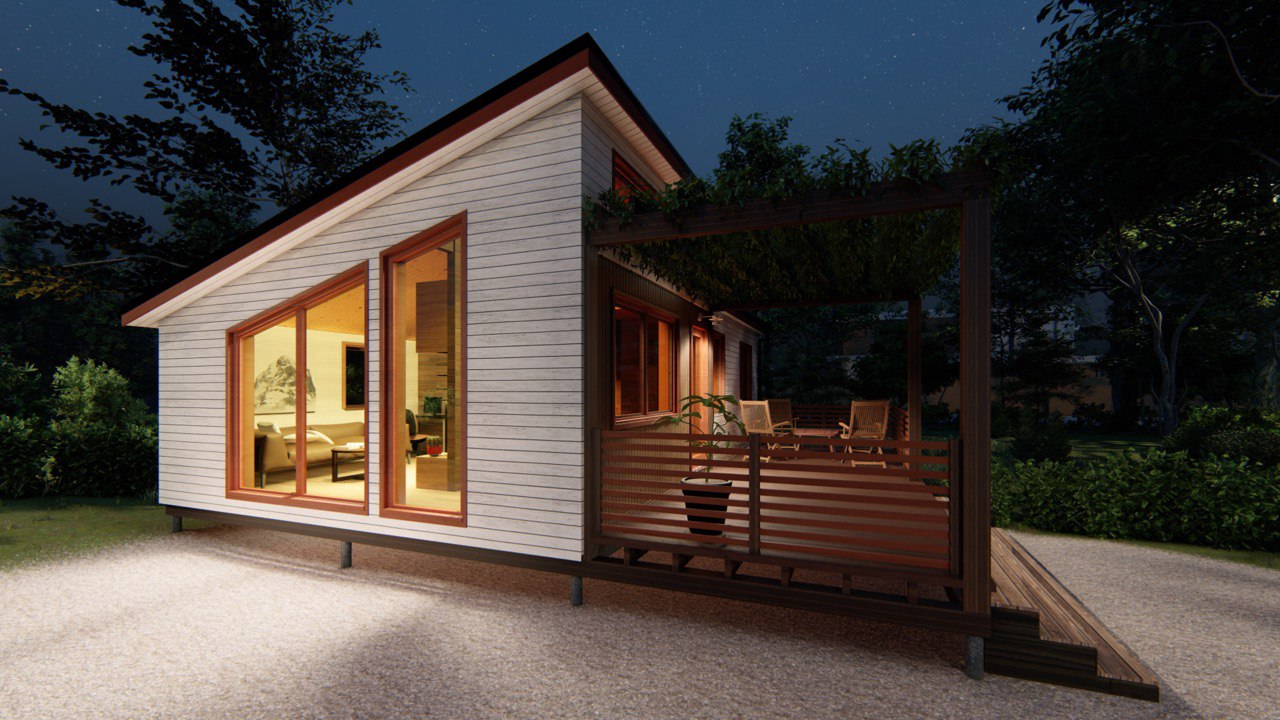  Tiny House - Modulair Huis - Сontainerhuis - Mini Huis, Prefab Huis - 50 m² - Energiezuinig - SIP-Model