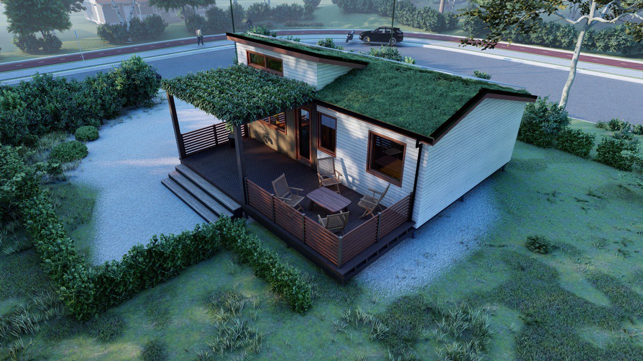  Tiny House - Modulair Huis - Сontainerhuis - Mini Huis, Prefab Huis - 50 m² - Energiezuinig - SIP-Model