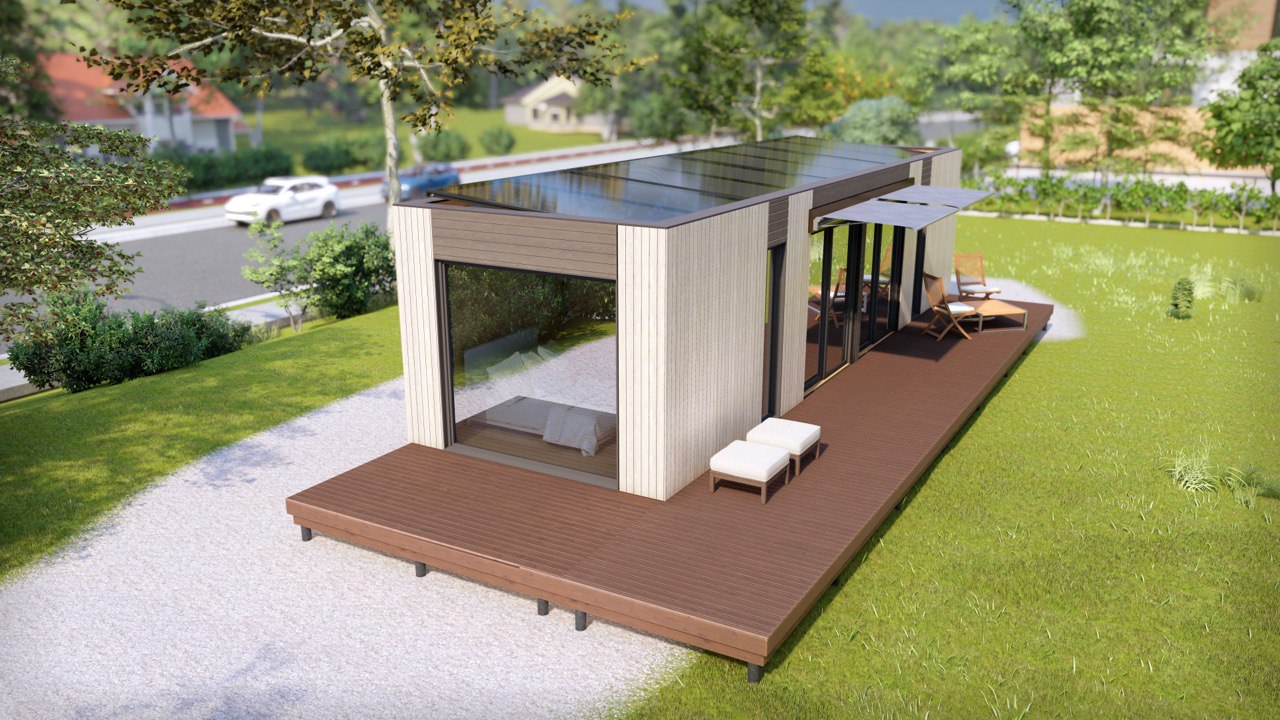  Tiny House - Modulair Huis - Сontainerhuis - Mini Huis, Prefab Huis - 40 m² - Energiezuinig - SIP-Model