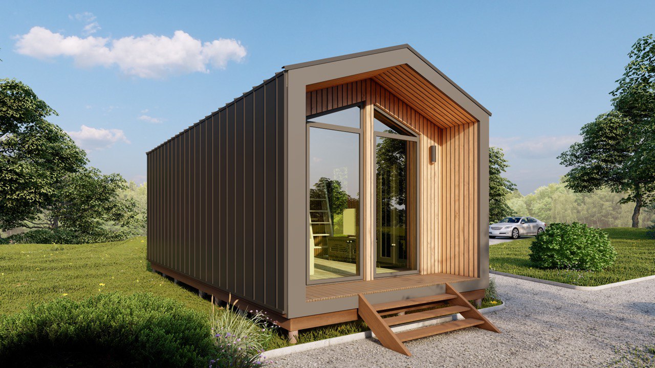 Tiny House - Modulair Huis - Сontainerhuis - Mini Huis, Prefab Huis - 28 m² - Energiezuinig - SIP-Model Tiny House - Modulair Huis - Сontainerhuis - Mini Huis, Prefab Huis - 28 m² - Energiezuinig - SIP-Model