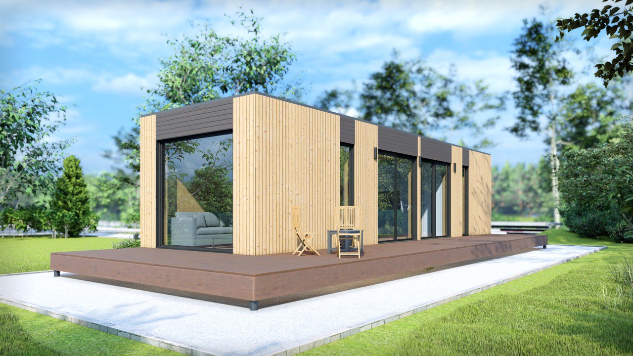 Tiny House - Modulair Huis - Сontainerhuis - Mini Huis, Prefab Huis - 69,36 m² - Energiezuinig - SIP-Model Tiny House - Modulair Huis - Сontainerhuis - Mini Huis, Prefab Huis - 69,36 m² - Energiezuinig - SIP-Model