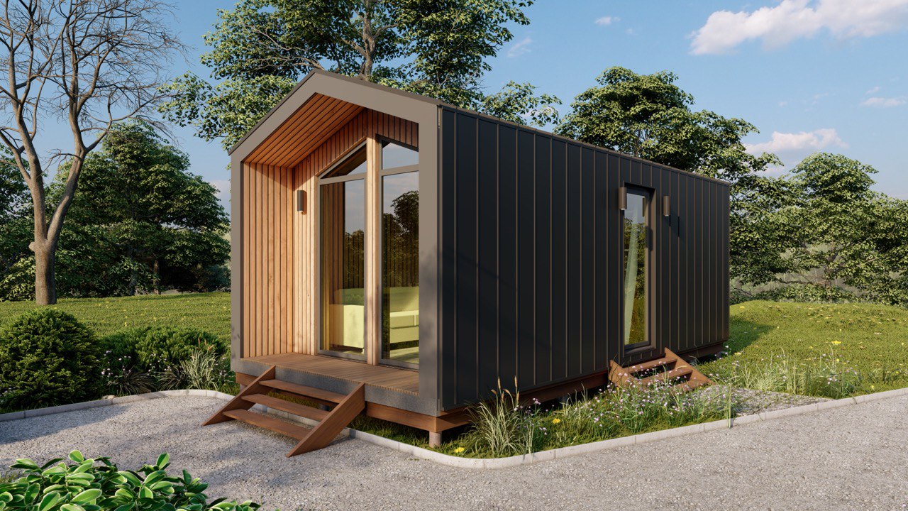 Tiny House - Modulair Huis - Сontainerhuis - Mini Huis, Prefab Huis - 28 m² - Energiezuinig - SIP-Model Tiny House - Modulair Huis - Сontainerhuis - Mini Huis, Prefab Huis - 28 m² - Energiezuinig - SIP-Model