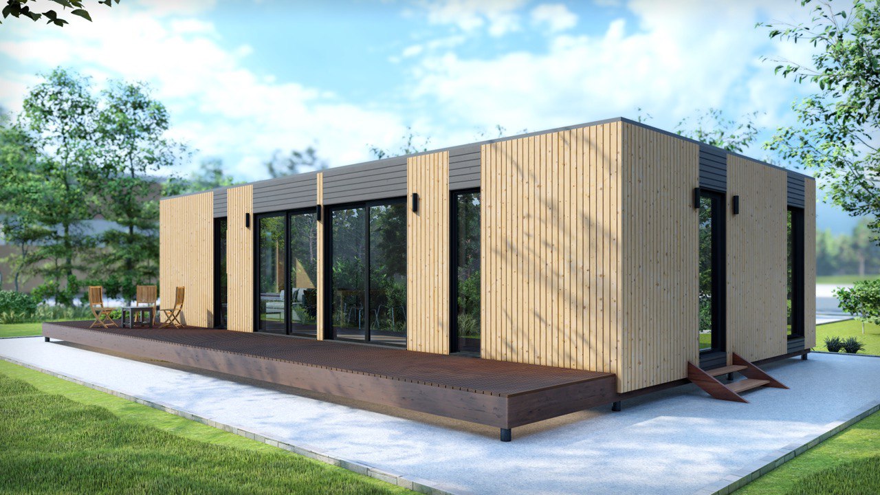 Tiny House - Modulair Huis - Сontainerhuis - Mini Huis, Prefab Huis - 69,36 m² - Energiezuinig - SIP-Model Tiny House - Modulair Huis - Сontainerhuis - Mini Huis, Prefab Huis - 69,36 m² - Energiezuinig - SIP-Model