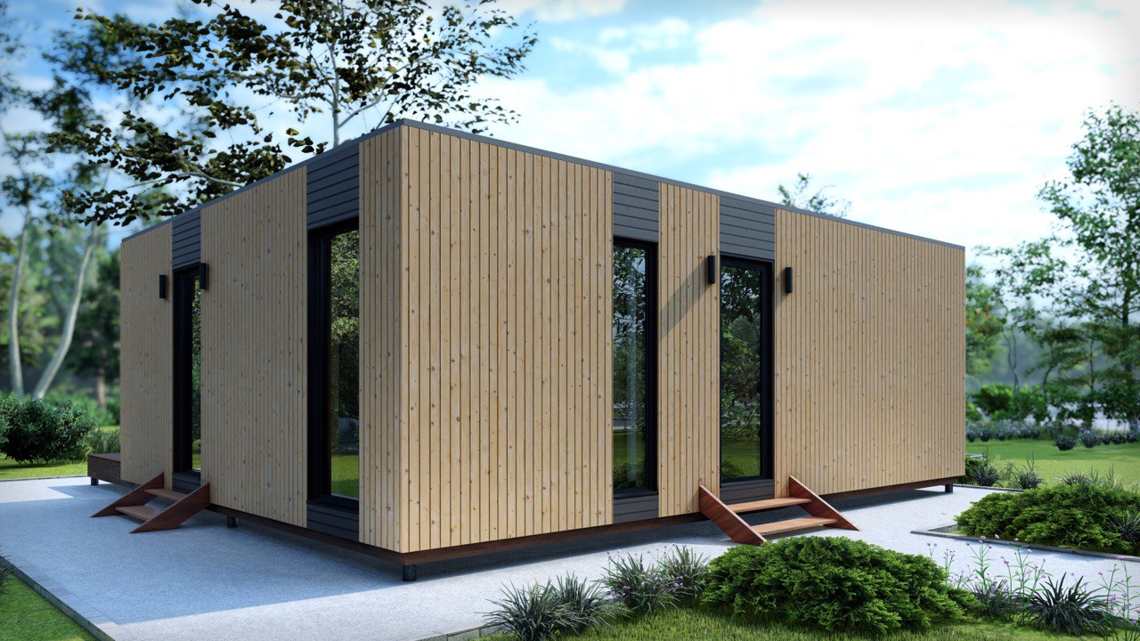 Tiny House - Modulair Huis - Сontainerhuis - Mini Huis, Prefab Huis - 69,36 m² - Energiezuinig - SIP-Model Tiny House - Modulair Huis - Сontainerhuis - Mini Huis, Prefab Huis - 69,36 m² - Energiezuinig - SIP-Model